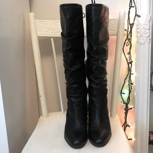 Franco Sarto black leather knee highs - WC size 7